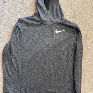 Nike Long sleeve hooded dri-fit shirt